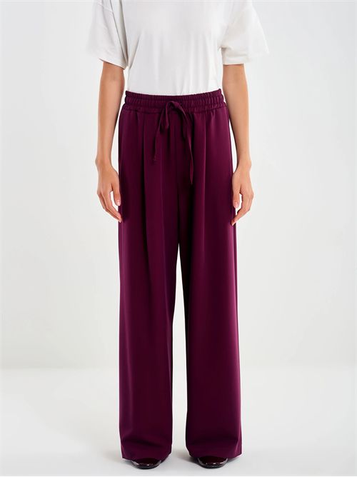 Pantalone con Coulisse e Laccio VICOLO | TF0374/BORDEAUX